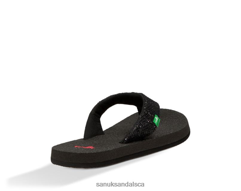 Sanuk V42F8233 Black Yoga Glitter