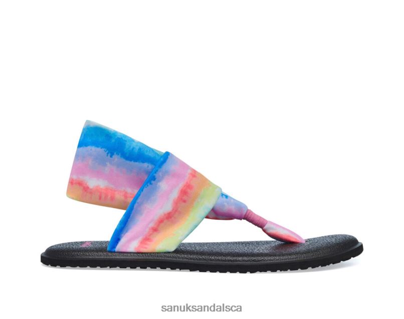 Sanuk V42F8234 Rainbow Yoga Sling Burst Tie Dye