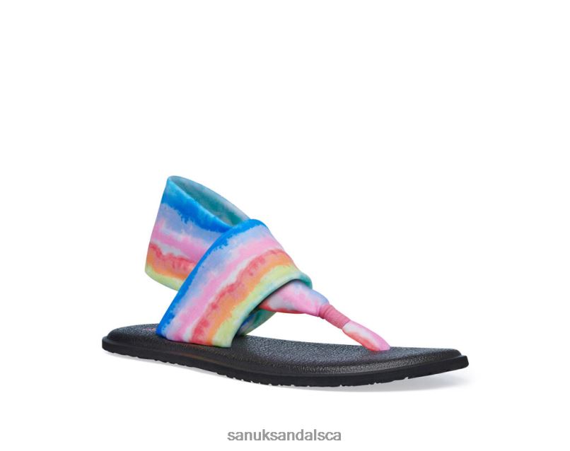 Sanuk V42F8234 Rainbow Yoga Sling Burst Tie Dye