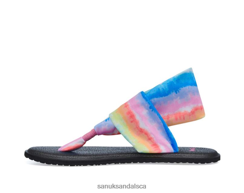 Sanuk V42F8234 Rainbow Yoga Sling Burst Tie Dye