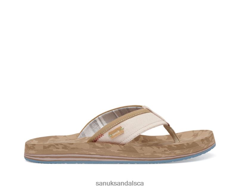 Sanuk V42F8165 Tan Big Swell St Plus Stripe