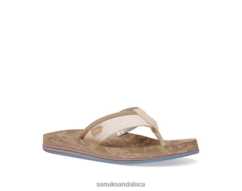 Sanuk V42F8165 Tan Big Swell St Plus Stripe