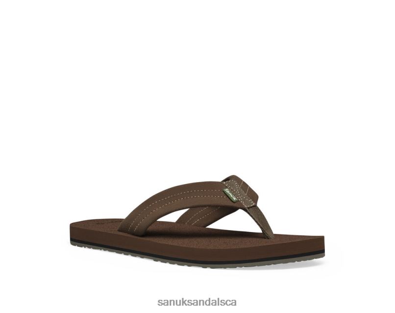 Sanuk V42F8173 Brown Beer Cozy Stacker Suede