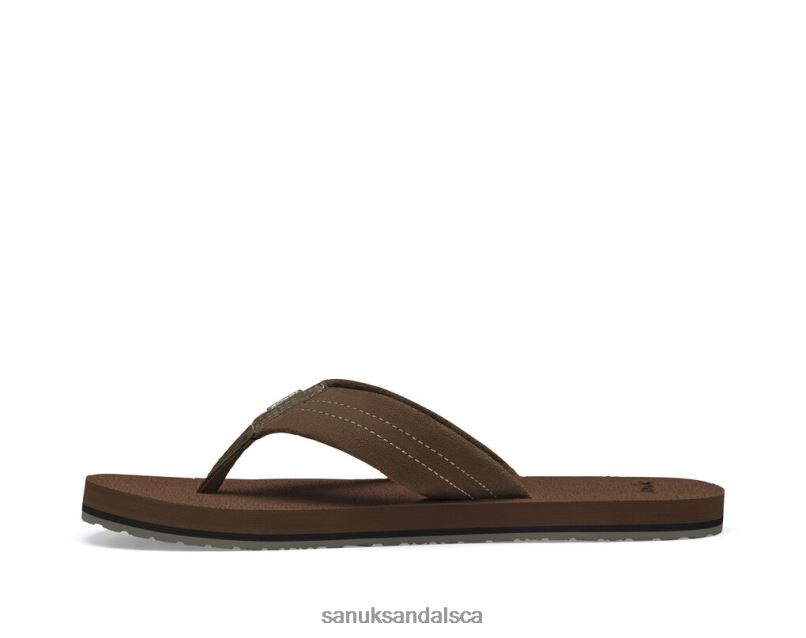 Sanuk V42F8173 Brown Beer Cozy Stacker Suede