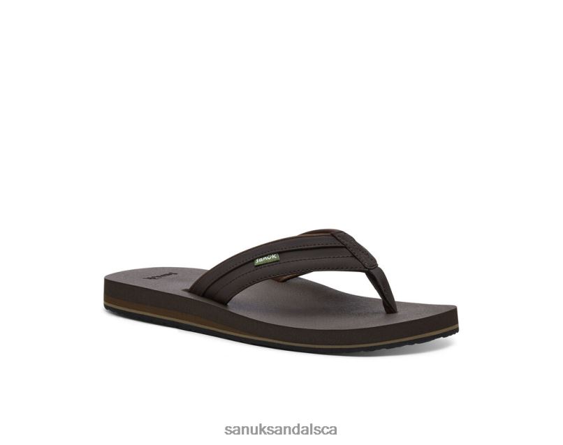 Sanuk V42F8178 Dark Brown Ziggy