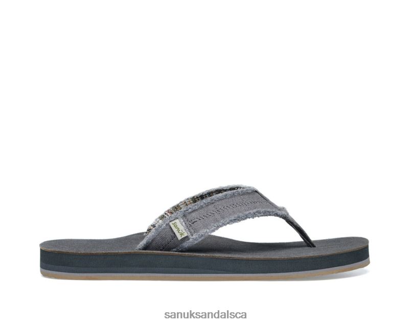 Sanuk V42F8179 Charcoal Fraid Not St