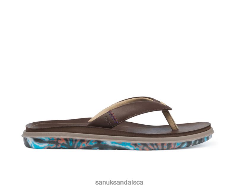 Sanuk V42F8184 Brown Rippah Sustainasole X Grateful Dead