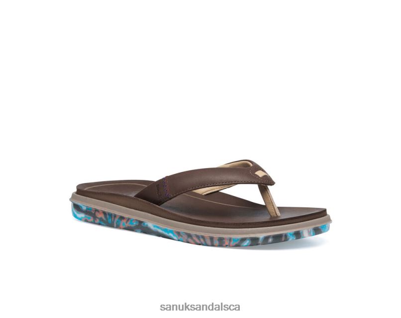 Sanuk V42F8184 Brown Rippah Sustainasole X Grateful Dead