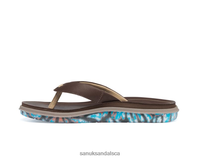 Sanuk V42F8184 Brown Rippah Sustainasole X Grateful Dead