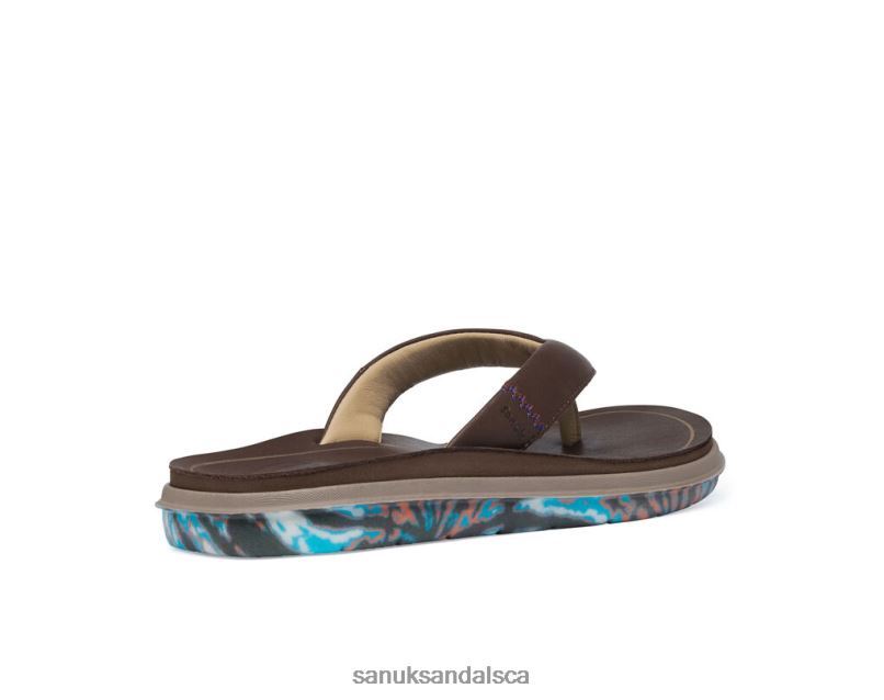 Sanuk V42F8184 Brown Rippah Sustainasole X Grateful Dead