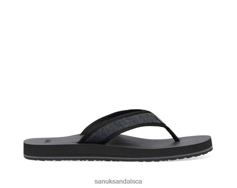 Sanuk V42F8189 Black Ziggy Mesh