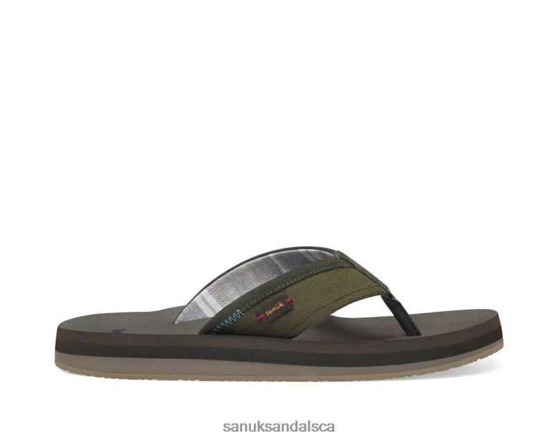 Sanuk V42F8190 Dark Olive Big Swell St Plus