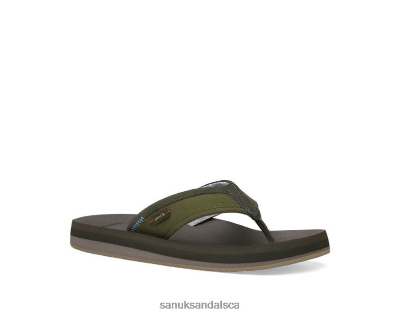 Sanuk V42F8190 Dark Olive Big Swell St Plus
