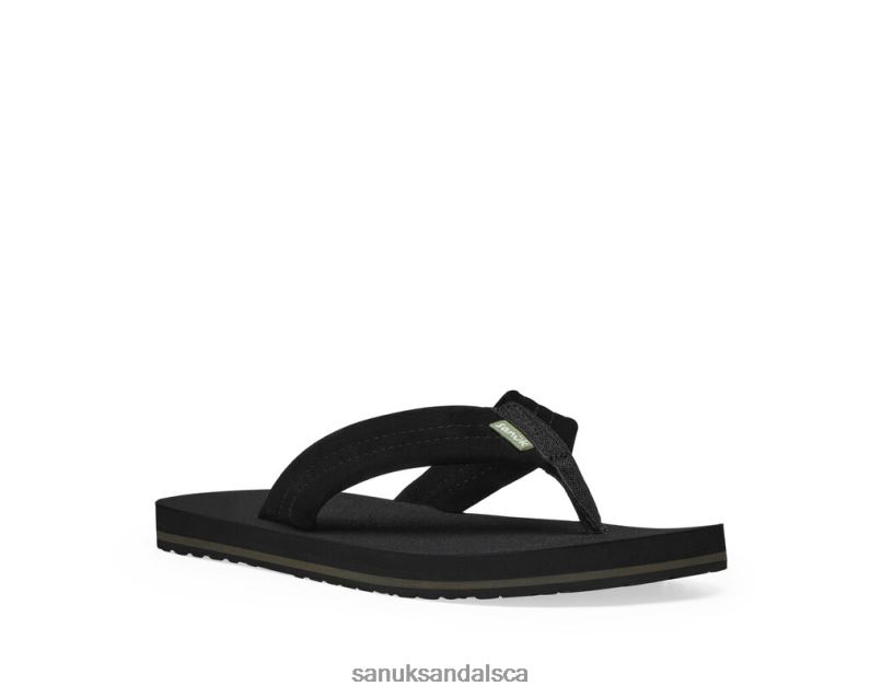 Sanuk V42F8192 Black Beer Cozy Stacker Suede