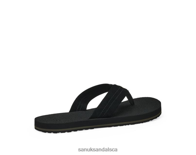 Sanuk V42F8192 Black Beer Cozy Stacker Suede