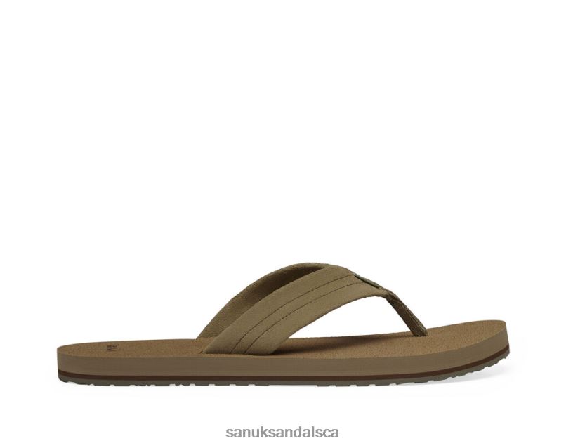 Sanuk V42F8193 Tan Beer Cozy Stacker Suede