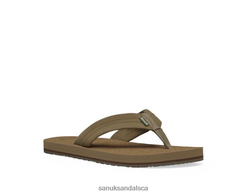 Sanuk V42F8193 Tan Beer Cozy Stacker Suede