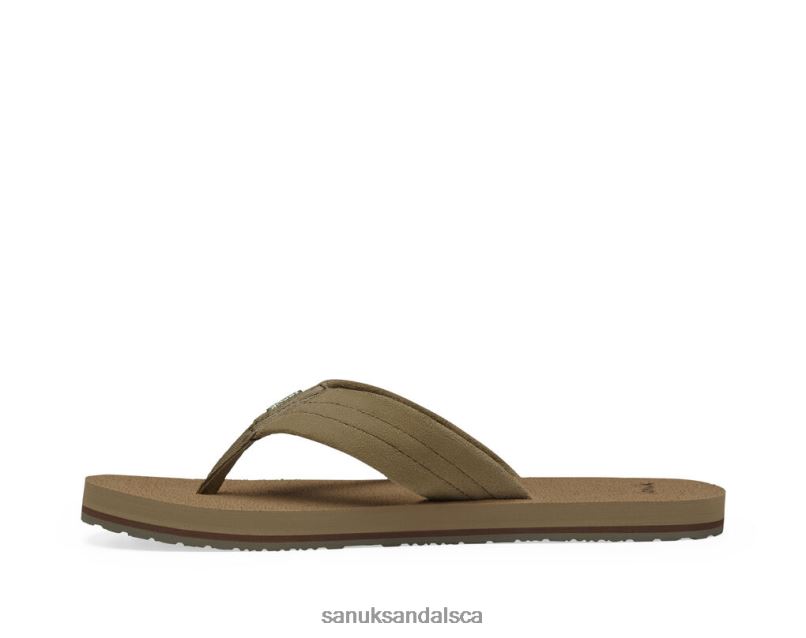 Sanuk V42F8193 Tan Beer Cozy Stacker Suede