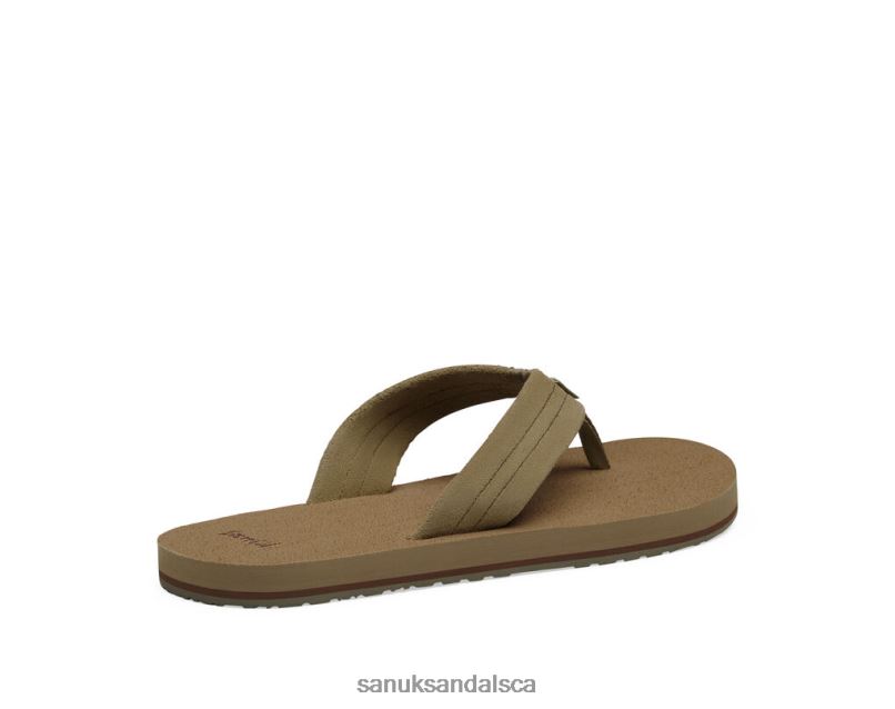 Sanuk V42F8193 Tan Beer Cozy Stacker Suede
