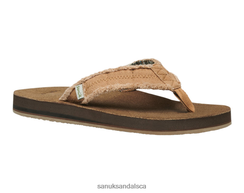 Sanuk V42F8205 Khaki Fraid Not St