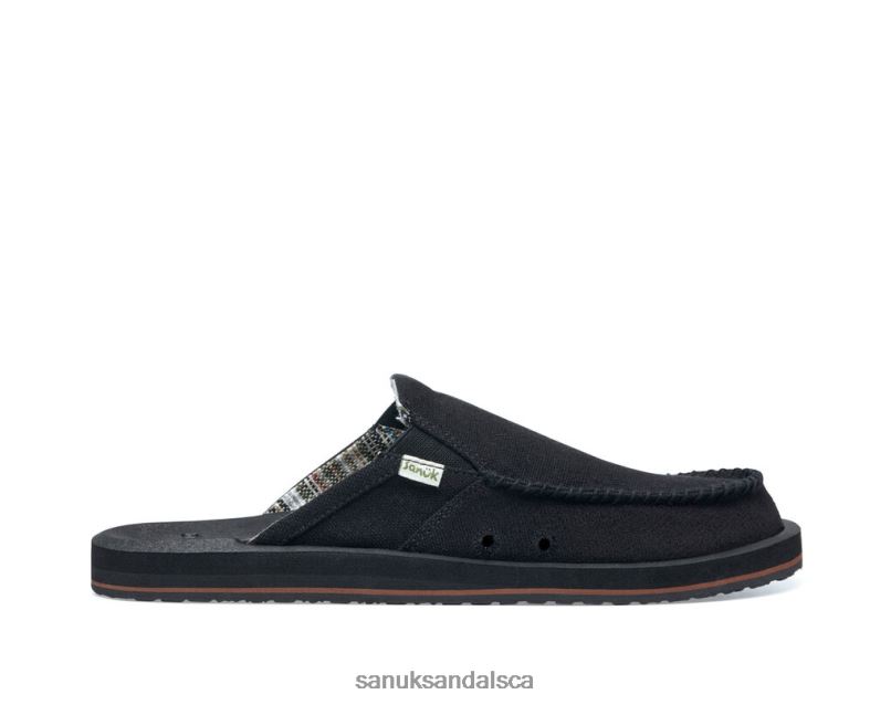 Sanuk V42F8121 Black You Got My Back St Hemp