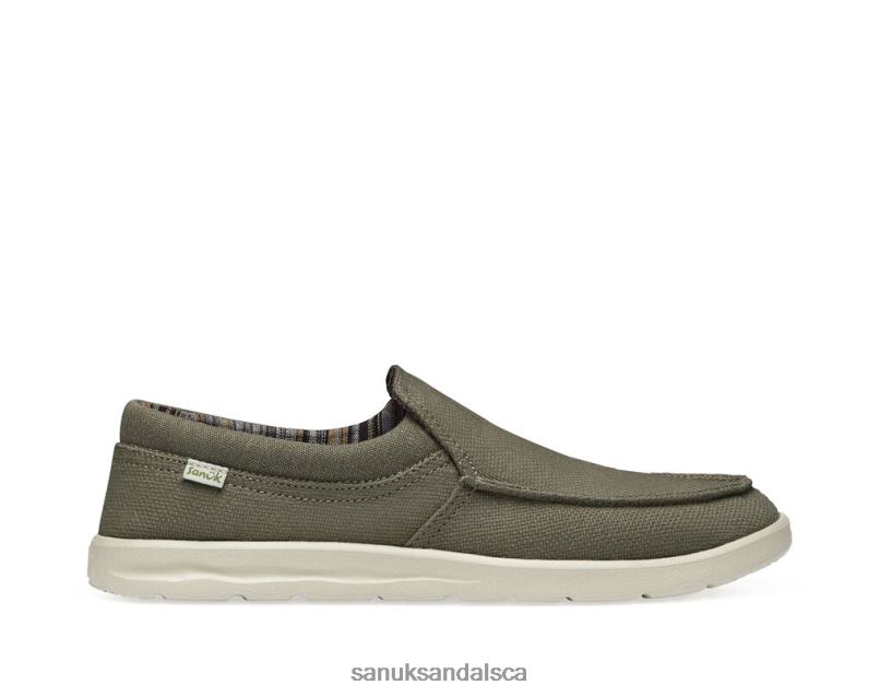Sanuk V42F8126 Earth Grey Hi Bro Lite Hemp