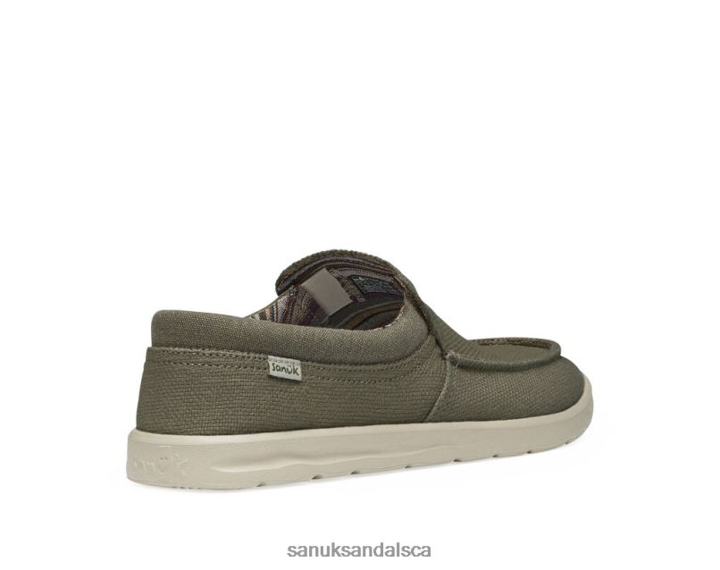 Sanuk V42F8126 Earth Grey Hi Bro Lite Hemp