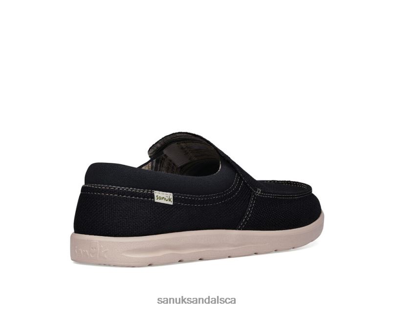 Sanuk V42F8128 Black Hi Bro Lite Hemp