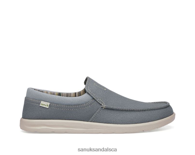 Sanuk V42F8129 Charcoal Hi Bro Lite Hemp