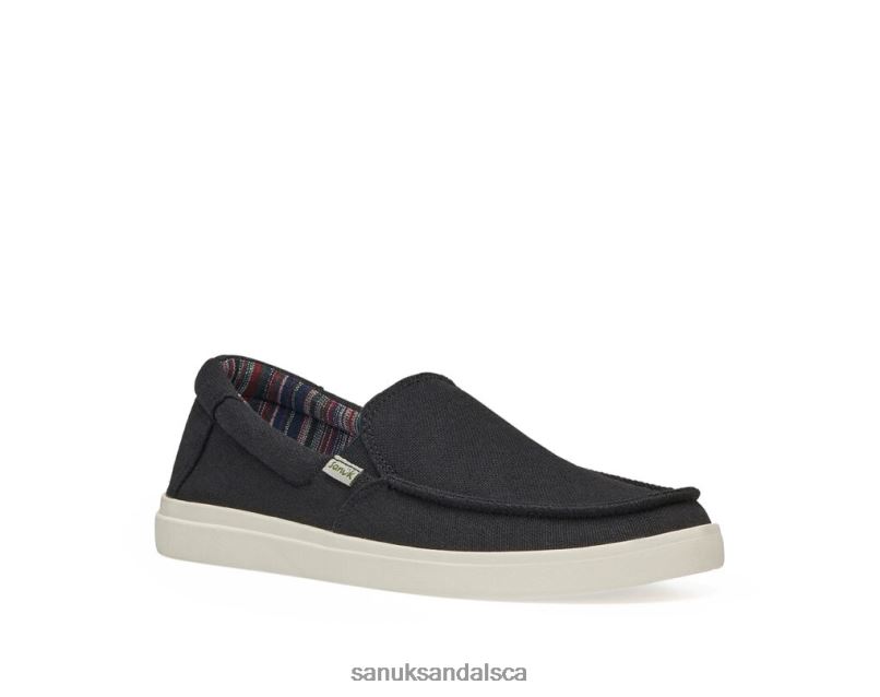 Sanuk V42F8134 Black Sideline 2 Hemp