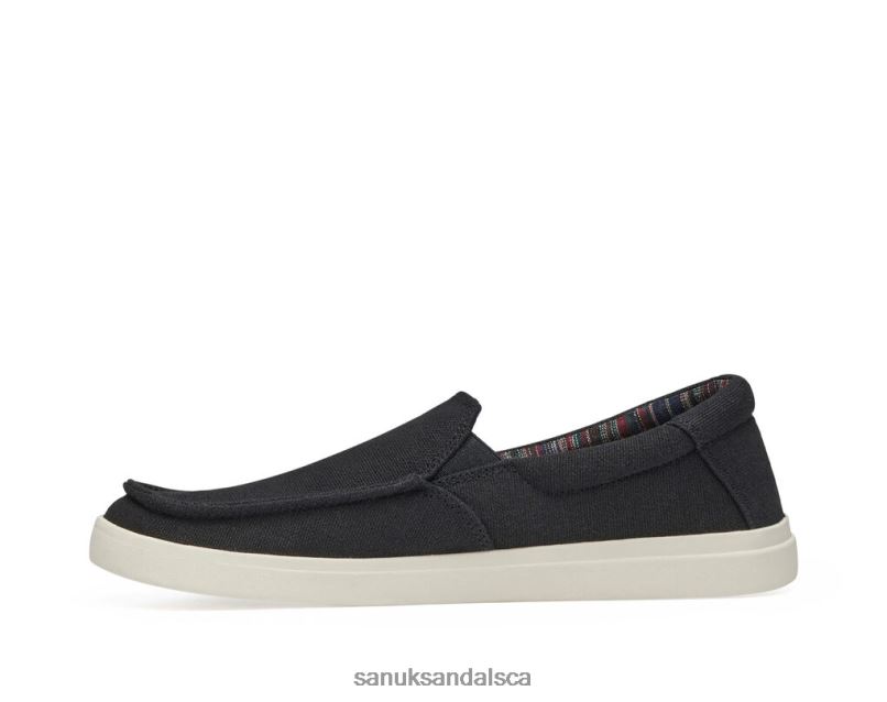 Sanuk V42F8134 Black Sideline 2 Hemp