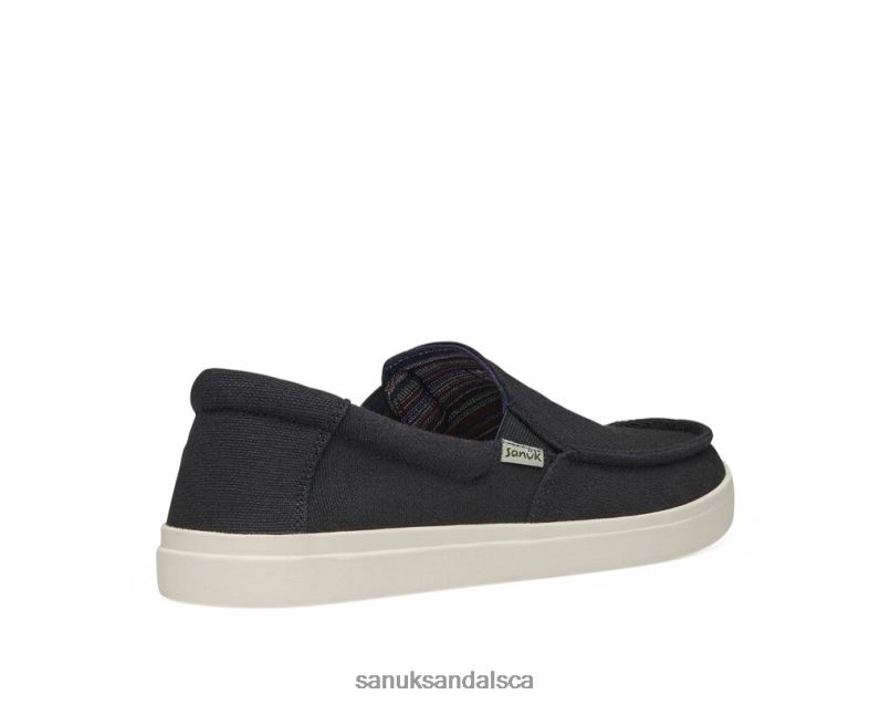 Sanuk V42F8134 Black Sideline 2 Hemp