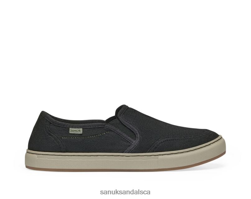 Sanuk V42F8137 Washed Black Tideline Hemp
