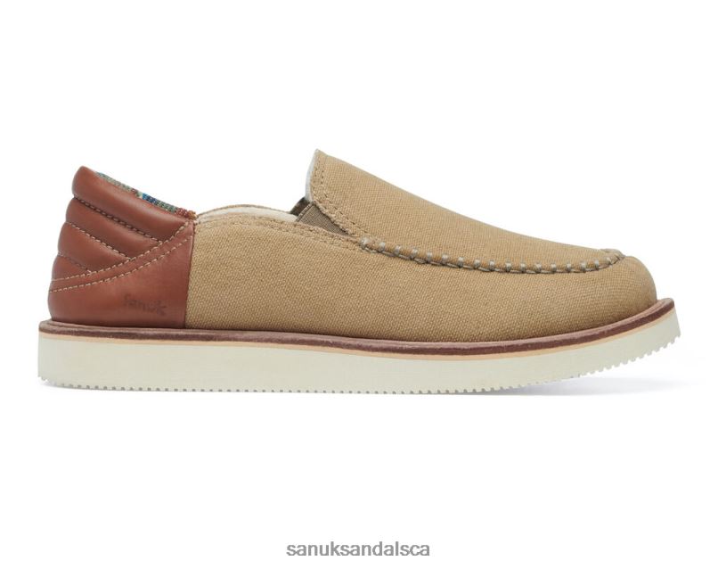 Sanuk V42F8146 Khaki Cozy Vibe Low Sm