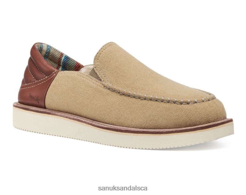 Sanuk V42F8146 Khaki Cozy Vibe Low Sm