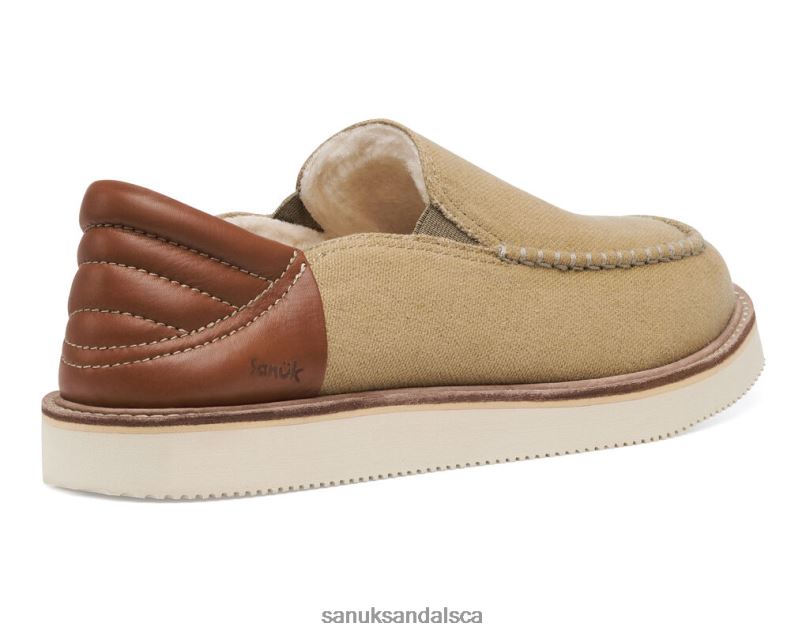 Sanuk V42F8146 Khaki Cozy Vibe Low Sm