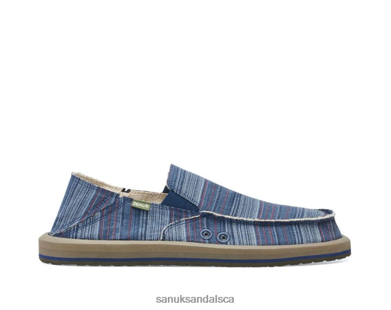 Sanuk V42F8159 Indigo Stripe Vagabond St Funk
