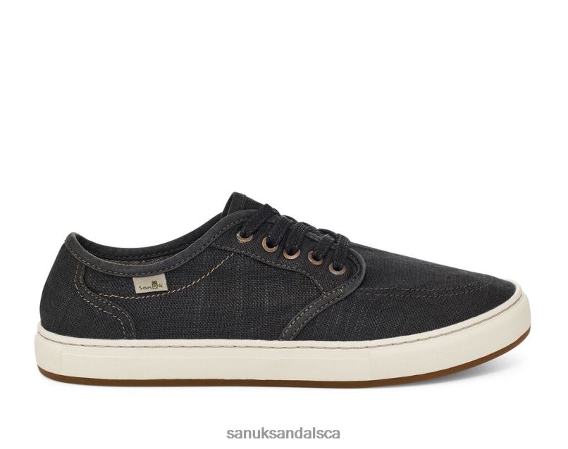 Sanuk V42F8210 Washed Black Tideline Lace Hemp