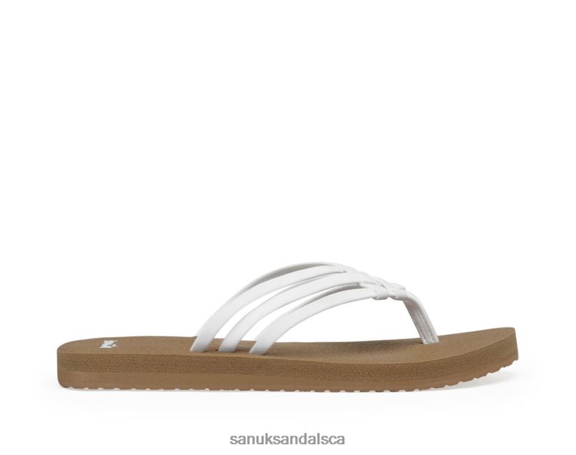 Sanuk V42F841 Tan/White Yoga Sandy Tan-White