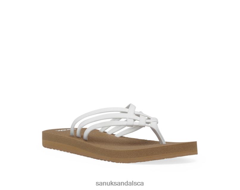 Sanuk V42F841 Tan/White Yoga Sandy Tan-White