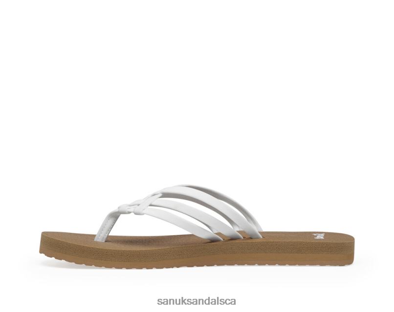 Sanuk V42F841 Tan/White Yoga Sandy Tan-White