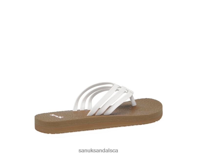 Sanuk V42F841 Tan/White Yoga Sandy Tan-White