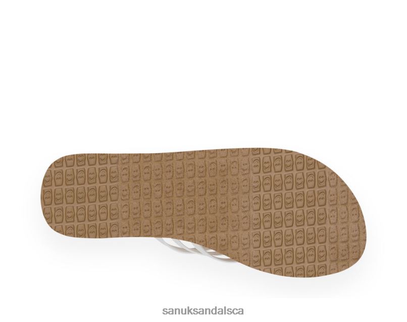 Sanuk V42F841 Tan/White Yoga Sandy Tan-White