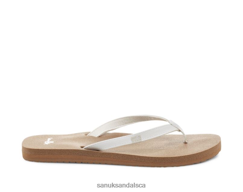 Sanuk V42F844 White/Tan Yoga Joy White-Tan