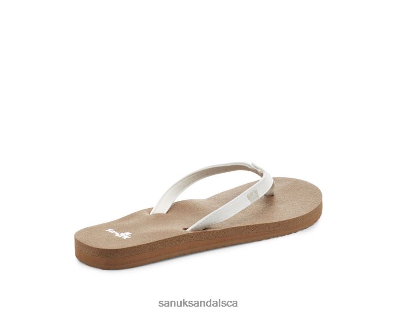 Sanuk V42F844 White/Tan Yoga Joy White-Tan