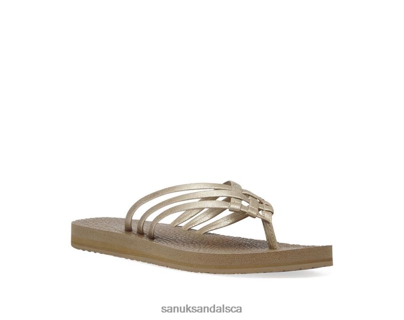 Sanuk V42F853 Champagne Yoga Sandy Metallic