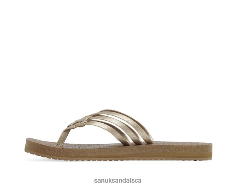 Sanuk V42F853 Champagne Yoga Sandy Metallic