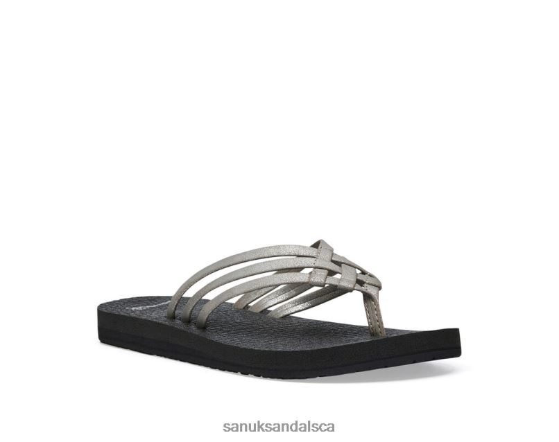 Sanuk V42F854 Silver Yoga Sandy Metallic