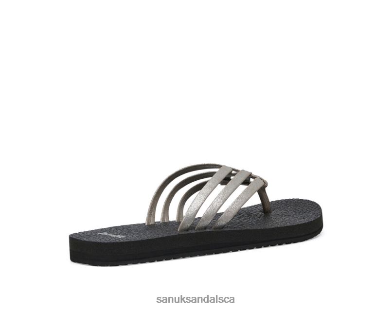 Sanuk V42F854 Silver Yoga Sandy Metallic