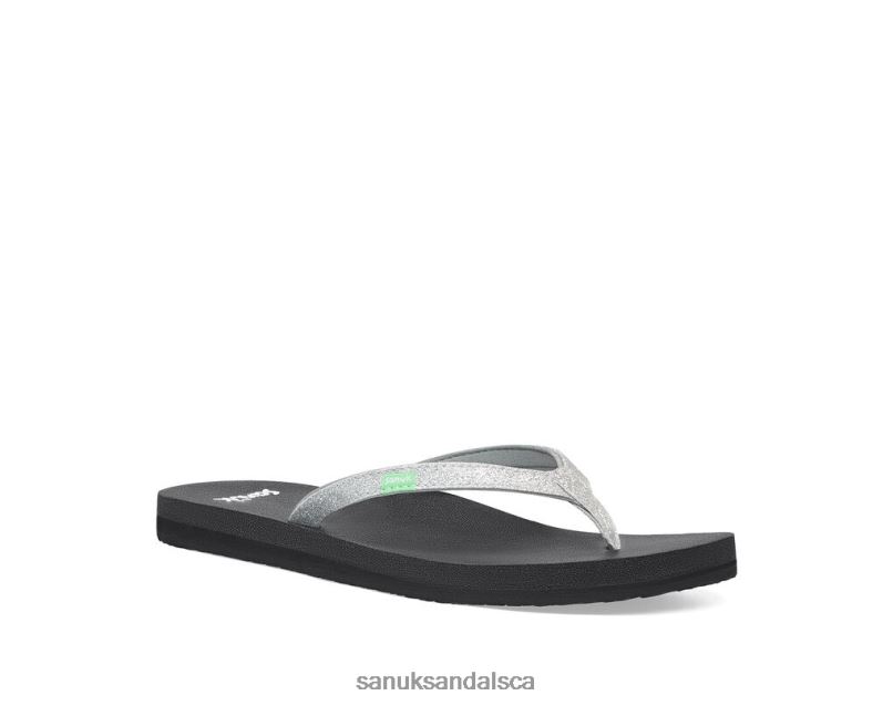 Sanuk V42F863 Silver Sparkle Yoga Joy Sparkle